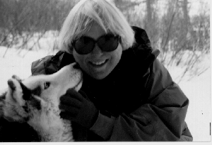 Deborah and sled dog - 50.7 K